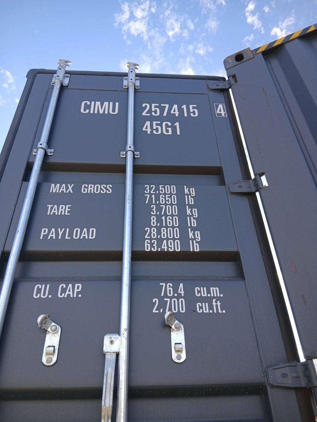 Морской контейнер CIMU2574154