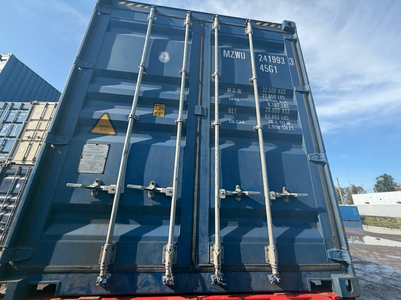 Морской контейнер MZWU2419933