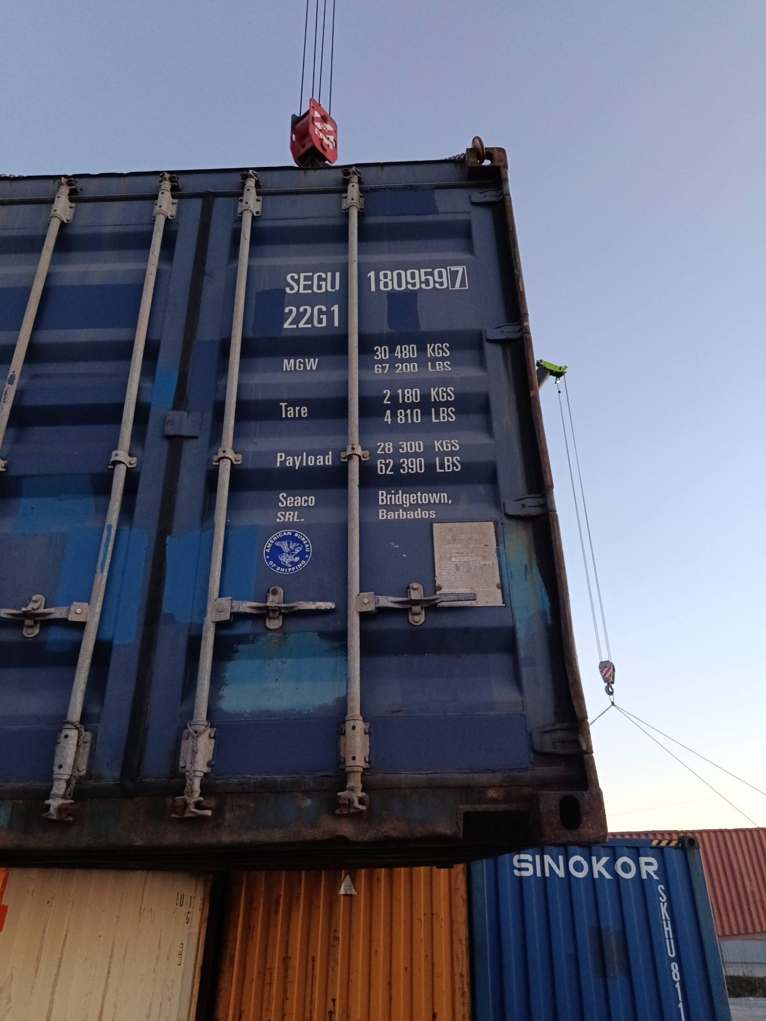 Морской контейнер SEGU1809597